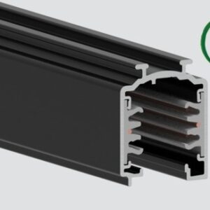 Binario superficie trifase 2MT nero - Stucchi